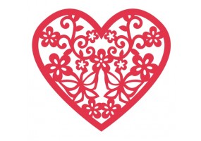 Sticker Coeur avec motif