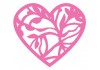 Sticker Coeur rose arabesque