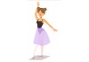 Sticker Danse robe violette