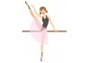 Sticker Danseuse sur poteau