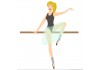 Sticker Danseuse chambre