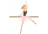 Sticker mural Danseuse fait figure