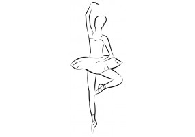 Sticker Danseuse fille