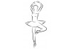 Sticker mural Danseuse silhouette