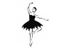 Sticker mural Danseuse moderne