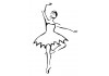 Stickers muraux Danseuse silhouette