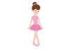 Sticker deco petite fille Danseuse