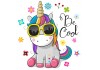 Stickers muraux Licorne en fete