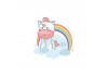 Sticker bebe Licorne arc en ciel