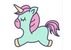 petit Sticker Licorne