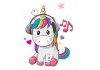 Sticker Licorne avec musique