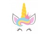 Sticker Licorne smiley personnalise