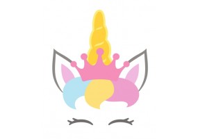 Sticker Licorne rigolotte xxl