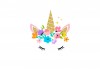 Sticker Licorne cil geant