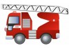 Sticker garçon Camion Pompier