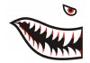 Sticker Avion requin 2