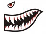 Sticker Avion requin