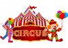 Sticker Cirque et circus