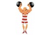 Sticker clown gros bras