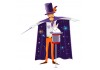 Sticker mural grand magicien