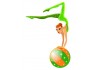 Sticker femme acrobate