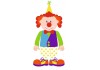 Sticker clown robot