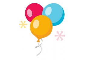 Sticker farandole de ballons