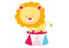 Sticker petit lion cirque