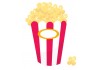 Sticker box pop corn