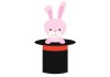 Sticker lapin rose