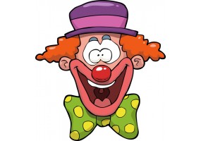 Sticker clown happy