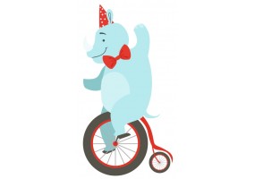 Sticker ours sur velo