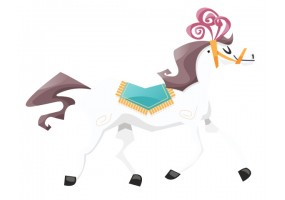 Sticker cheval Cirque