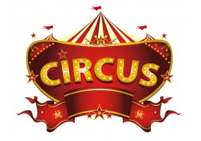 Sticker enseigne circus