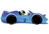 Sticker Voiture course bleu