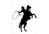 Sticker Cowboy silhouette