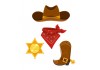 Sticker accessoires du Cowboy