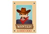 Affiche wanted en sticker