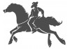 Stickers muraux Cowboy sur cheval