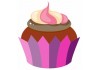 Sticker fille Cup Cake