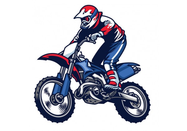 Stickers Moto Course - Autocollant muraux et deco