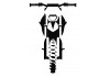 Sticker juste Moto cross