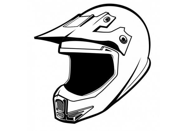 Sticker Casque Moto Cross - Autocollant Casque Moto Cross