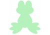 Sticker Grenouille silhouette vert pastel