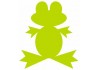 Sticker Grenouille silhouette vert flashy