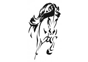 Sticker Cheval au galop deco