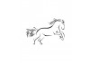 Sticker Cheval deco chambre fille