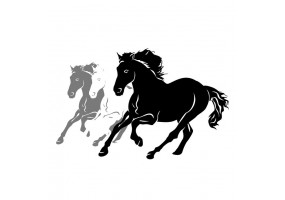 Sticker triple Cheval