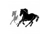 Sticker triple Cheval