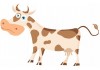 Sticker enfant Vache